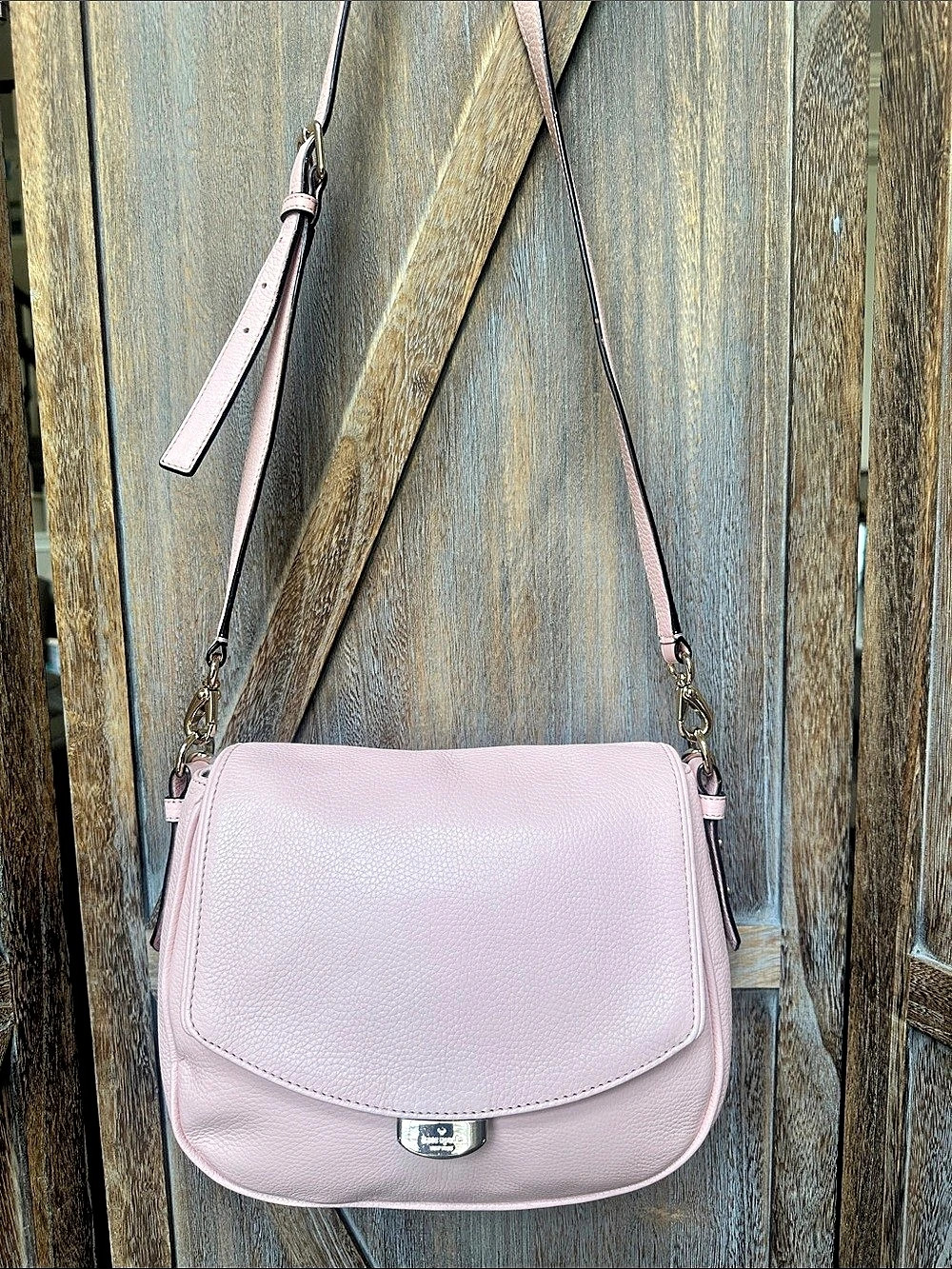 Kate Spade Mulberry Street Alecia Shoulder Crossbody Bag in Pink Pebble Leather